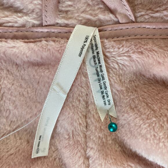 NWT Soma Plush Short Robe Size S/M Vintage Pink Belted Bathrobe Soft Cozy - Picture 12 of 12